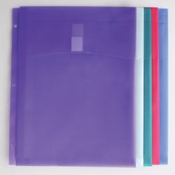 Image for School Smart Folder Tabs for 3-Ring Binders, Assorted Colors, Pack of 5 from School Specialty