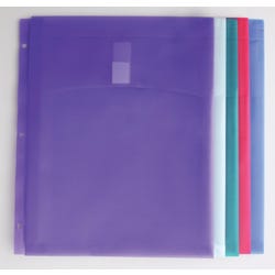 School Smart Folder Tabs for 3-Ring Binders, Assorted Colors, Pack of 5 1364506