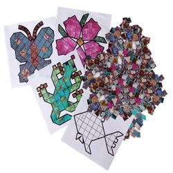 Image for Roylco Mineral Mosaics Poster & Artwork Set, 17 x 22 Inches, 2500 Sheets from School Specialty