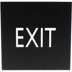 Image for Lorell Exit Sign, 4.5 x 6.8 x 0.5 Inches, Black from School Specialty