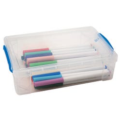 Image for Advantus Super Stacker Pencil Box, Large, Clear from School Specialty