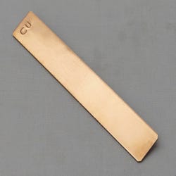 Frey Scientific Flat Electrode Strip, 5 x 3/4 x 3/64 Inches, Copper, Item Number 1296262