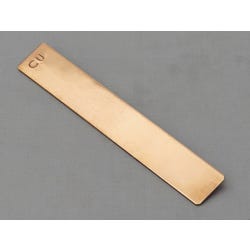 Frey Scientific Flat Electrode Strip, 5 x 3/4 x 3/64 Inches, Copper, Item Number 1296262