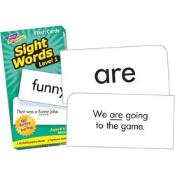 Image for Trend Enterprises Sight Words Level 1 Flash Cards, Set of 96 from School Specialty