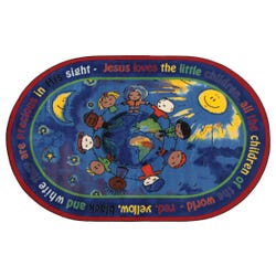 Image for Flagship Carpets All The Little Children, 10 Feet 9 Inches x 13 Feet 2 Inches, Oval from School Specialty