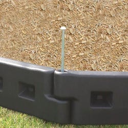 Image for Action Play Systems Playground Landscaping Border Piece, 4 x 52 x 8 Inches, Black from School Specialty