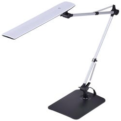 Image for Bostitch Double Swing Arm LED Desk Lamp, 20 Inches, Black/Silver from School Specialty