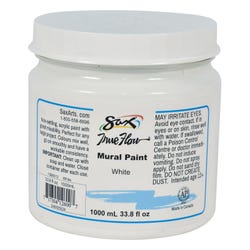 Image for Sax Acrylic Mural Paint, 33.8 Ounces, White from School Specialty