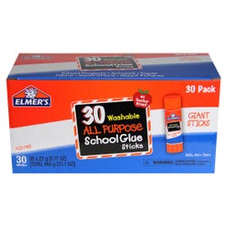 Image for Elmer's Washable School Glue Stick, 0.77 Ounces, Clear, Pack of 30 from School Specialty