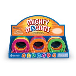 Image for Frey Scientific Mighty Horseshoe Magnets, Assorted Colors, Set of 12 from School Specialty