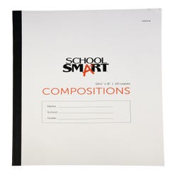 Image for School Smart Stitched Cover Composition Book, Red Margin, 8 x 10-1/2 Inches, 48 Pages from School Specialty