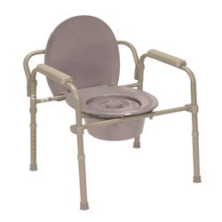Image for Commode, Fixed Arms, Steel, Adjustable Height, X-Wide from School Specialty