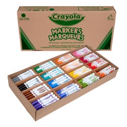 Image for Crayola Marker Classpack, Broad Line, 16-Assorted Colors, Set of 256 from School Specialty