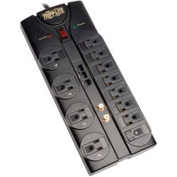 Image for Tripp Lite 12-Outlet Surge Protector, 8 Foot Cord, 2880 Joules, Black from School Specialty