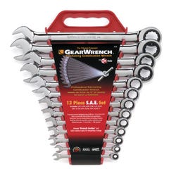 Image for Gearwrench 13-Piece Ratcheting Combination Wrench Set - SAE, Set of 13 from School Specialty