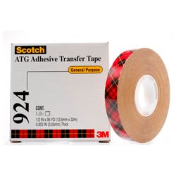 Image for Scotch 924 ATG Adhesive Transfer Tape, 0.50 Inch x 60 Yards, Clear from School Specialty