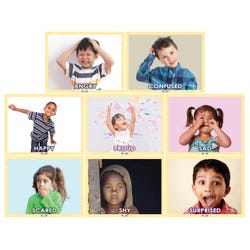 Mojo Education Range of Emotions Children's Puzzle Set, 8 Puzzles Item Number 2006026