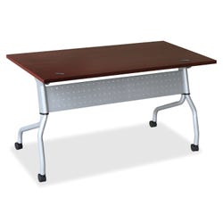 Image for Lorell Mahogany Flip Top Training Table, 23-3/5 x 60 x 29-1/2 in from School Specialty