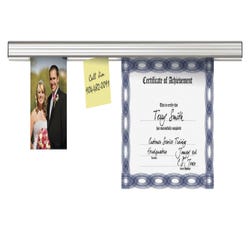 Image for Advantus Grip-A-Strip Display Rail, 3 x 96 Inches, Satin from School Specialty