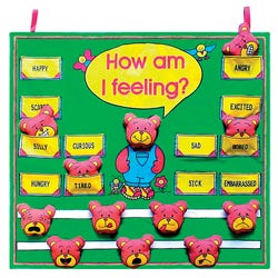 Image for Get Ready Kids How Am I Feeling? Hanging Fabric Chart from School Specialty