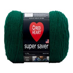 Image for Red Heart Acrylic Economy Super Saver Yarn, 4-Ply, Hunter Green, 7 Ounce Skein from School Specialty
