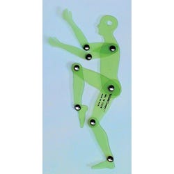 Image for Jack Richeson Human Figure Positioning Template, 6-3/4 in, Green from School Specialty