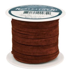 Image for Silver Creek Leather Suede Lacing, 1/8 in X 25 yd, Brown from School Specialty