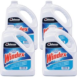 Image for Windex Glass Cleaner Refill, Powerized, 1 Gallon, Pack of 4 from School Specialty