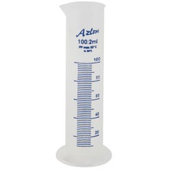 Image for Azlon Squat Form Printed Polypropylene Cylinders, 100 mL, Pack of 5 from School Specialty