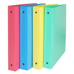 Image for C-Line Flexible Poly Binder, 1 Inch, Round Ring, Assorted Colors from School Specialty