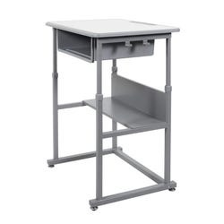 Image for Luxor Sit/Stand Student Desk, Manual Height Adjustable, 24 1/2 to 42 inches from School Specialty