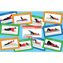 Image for Sportime Core Pilates for Kids Exercise Cards, 3-1/2 x 5 Inches, Set of 56 from School Specialty