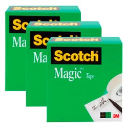 Image for Scotch 810 Magic Tape Refills, 1 x 2592 Inches, 3 Inch Core, Matte, Pack of 3 from School Specialty