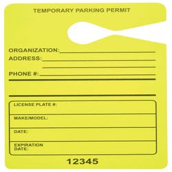Image for Tatco Information Signs, Pack of 50, Fluorescent Yellow from School Specialty