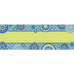 Image for Eureka Blue Harmony Name Plates, Self Adhesive, 9-5/8 x 3-1/4 Inches, Pack of 36 from School Specialty
