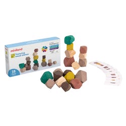 Image for Miniland Eco Towering Wood Stones from School Specialty