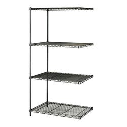 Image for Safco Add-On Unit for Industrial Wire Shelving, 4 Shelves, 2 Posts from School Specialty