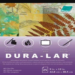 Image for Grafix Dura-Lar Transparent Film, 9 x 12 Inches, 0.003 Inch Thickness, 25 Sheets from School Specialty