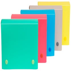 Image for C-Line Polypropylene Index Card Case, 4 x 6 Inches, Assorted Colors, Colors May Vary from School Specialty