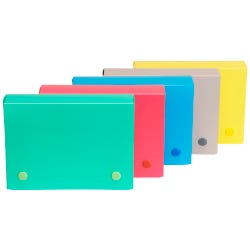Image for C-Line Polypropylene Index Card Case, 4 x 6 Inches, Assorted Colors, Colors May Vary from School Specialty