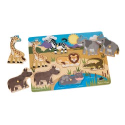 Image for Melissa & Doug Safari Peg Puzzle from School Specialty