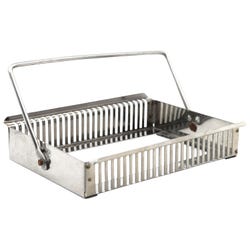 Image for Eisco Labs Staining Rack with Handles, Aluminum, 25 Slide Capacity from School Specialty