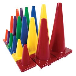Image for Poly Enterprises Classic Game Cones, 12 Inches, Set of 6 from School Specialty