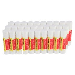 Image for School Smart Glue Sticks, 0.28 Ounces, White and Dries Clear, Pack of 30 from School Specialty