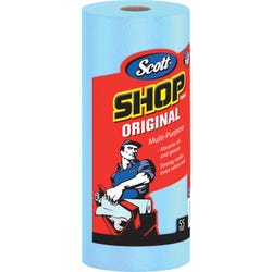 Image for Scott Shop Towel, 1-Ply, Unscented, Blue, Pack of 50 Rolls from School Specialty