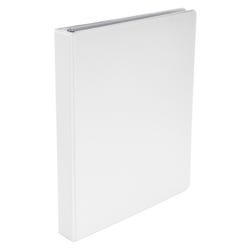 Image for School Smart D Ring Binder, Polypropylene, 1 Inch, White from School Specialty