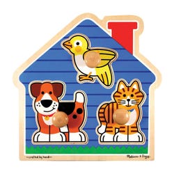Image for Melissa & Doug Pets Jumbo Knob Puzzle, 3 Pieces from School Specialty