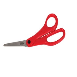 School Smart Lightweight Bent Handle Scissors, 7 Inches, Red Item Number 085006