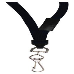 Image for C-Line Standard Lanyard with Swivel Hook, Black, Pack of 12 from School Specialty