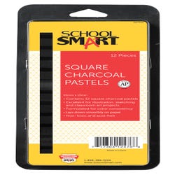 Image for School Smart Compressed Charcoal Sticks, Black, Pack of 12 from School Specialty